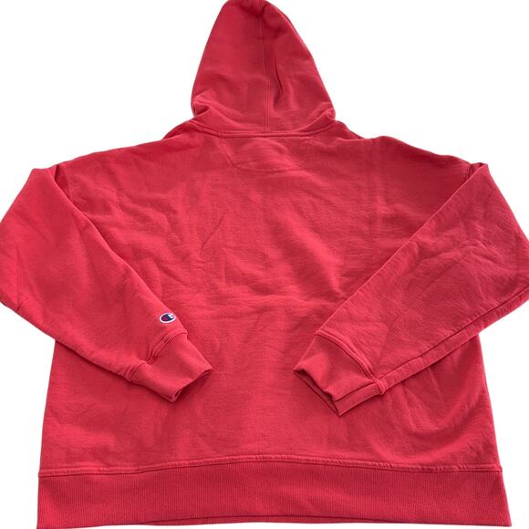 Champion Hoodie Womens X Large Pink Powerblend Fleece Knit Hoodie Cotton - Picture 2 of 7